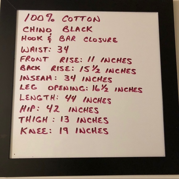 Gap Khakis Tailored black men’s pants 33x34 NWOT - Picture 2 of 7